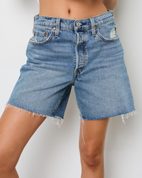 Levi's 501&reg; Mid Thigh Denim Shorts for Womens image number null