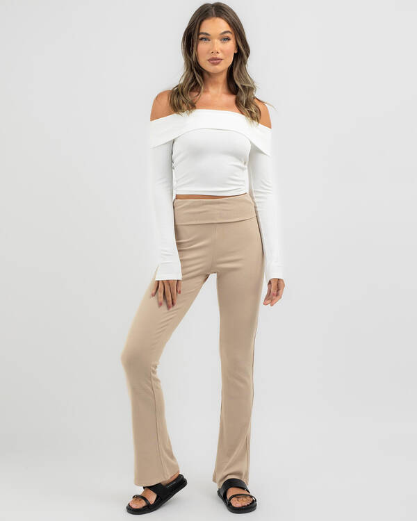 Ava And Ever Bella Off Shoulder Long Sleeve Top for Womens