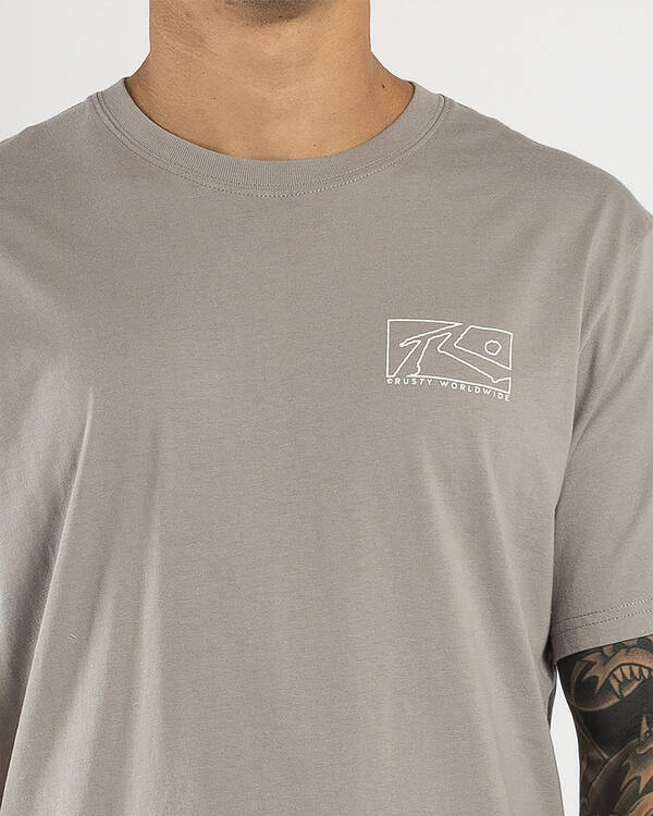 Rusty Boxed Out T-Shirt for Mens
