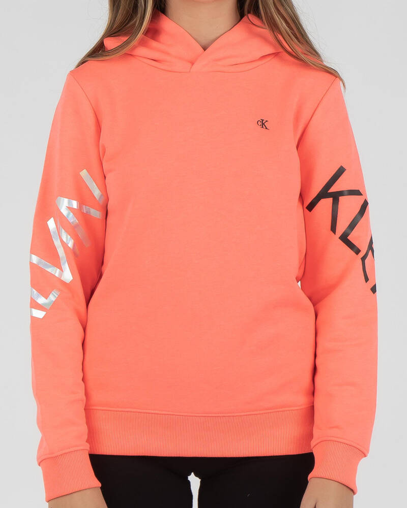 Calvin Klein Girls' Hero Logo Hoodie for Womens