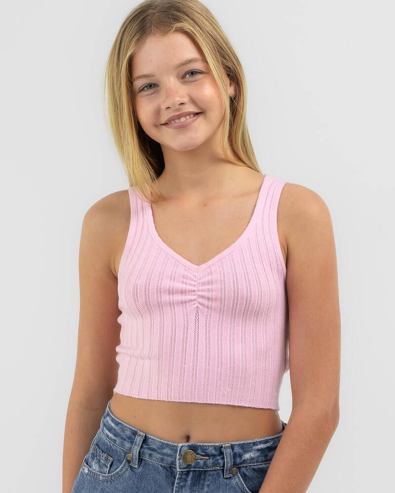 Mooloola Girls' Harley Pointelle Top for Womens