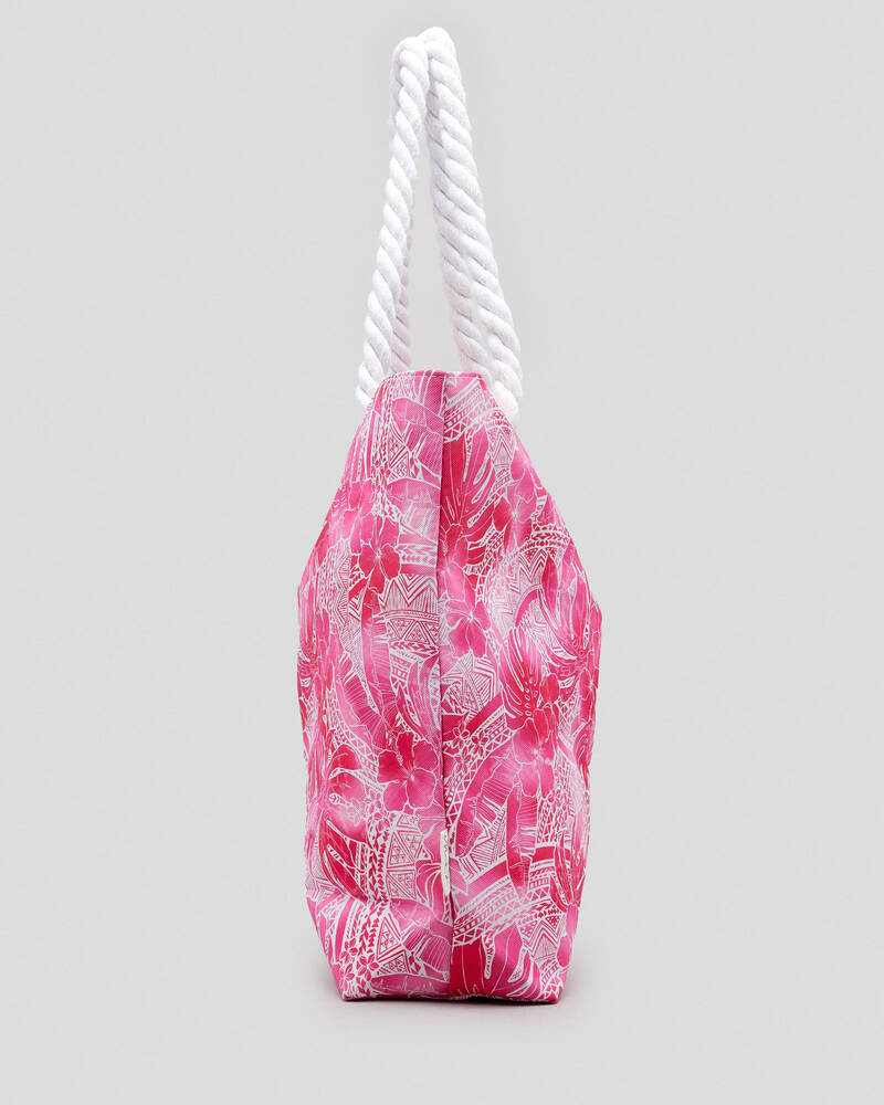 Mooloola Calypso Palms Beach Bag for Womens