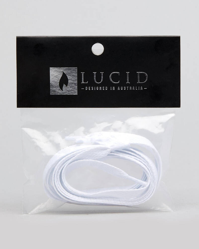 Lucid White Shoe Laces for Mens