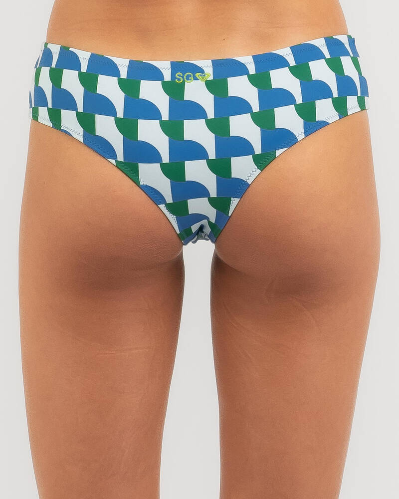Roxy Geo Vibe Classic Bikini Bottom for Womens