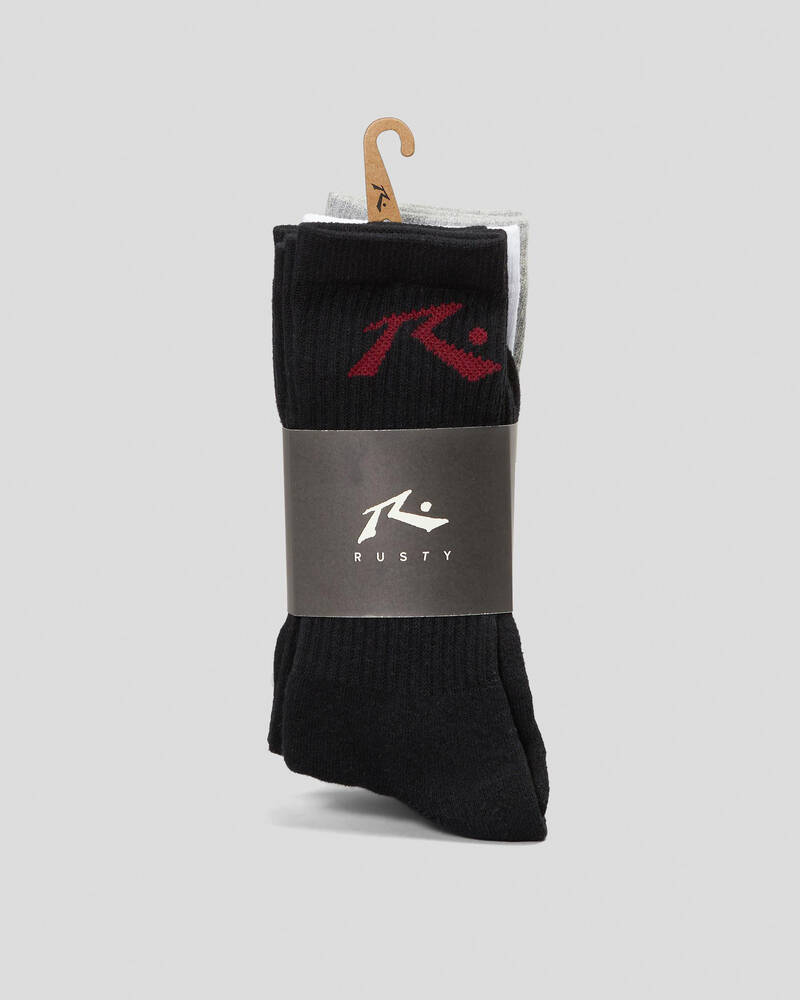 Rusty Dot Mid Calf Socks 4 Pack for Mens