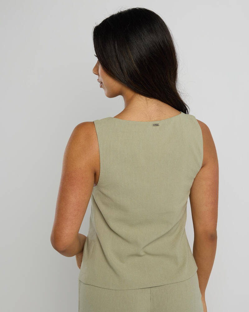 Ava And Ever Gia Stripe Tie Top for Womens