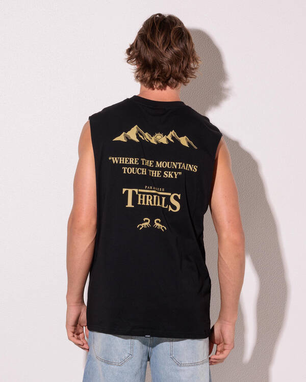 Thrills Touch The Sky Merch Fit Muscle Tank for Mens
