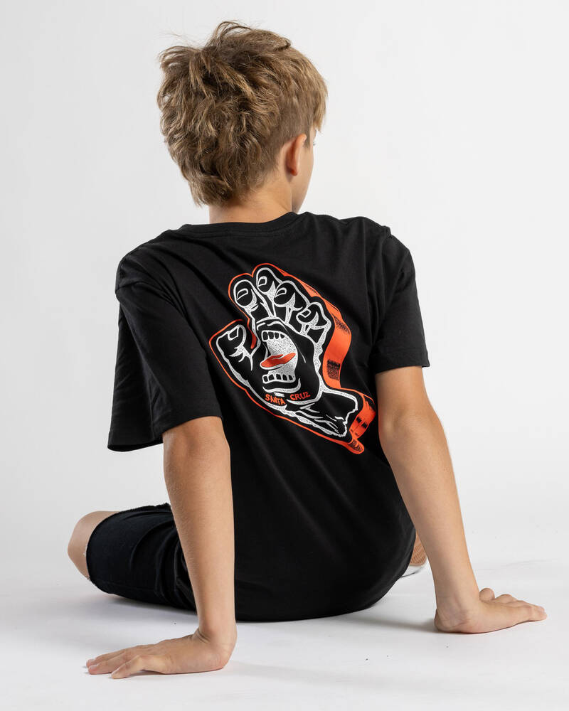 Santa Cruz Boys' Screaming Foam Hand Pocket T-Shirt for Mens