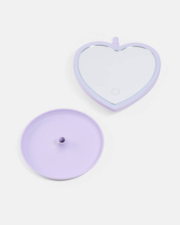 IS Gift Light Up LED Heart Mirror for Womens