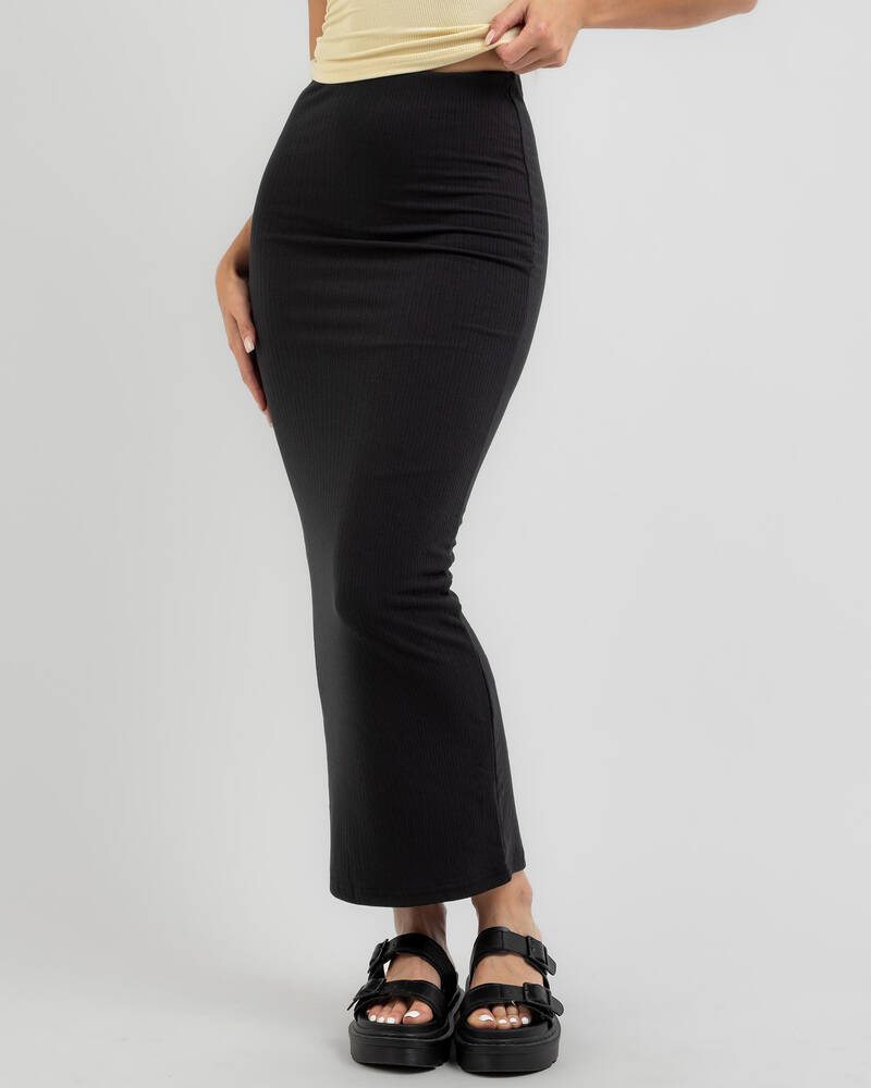 Ava And Ever Deji Maxi Skirt In Black - Fast Shipping & Easy Returns ...