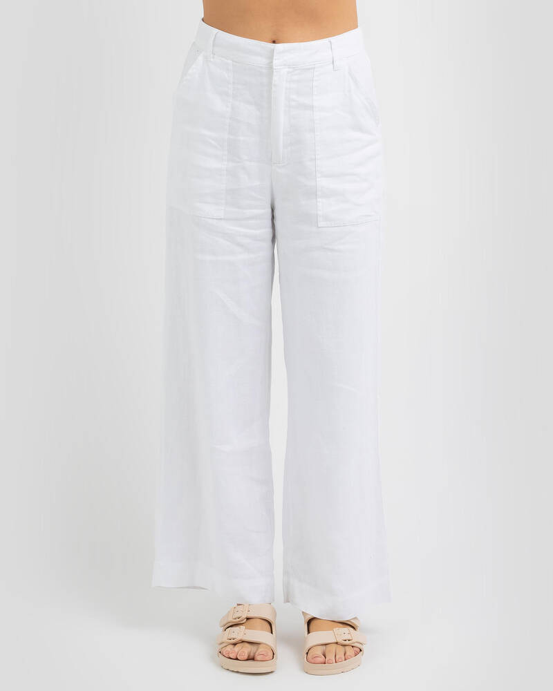 Rhythm Sofia Linen Pants for Womens