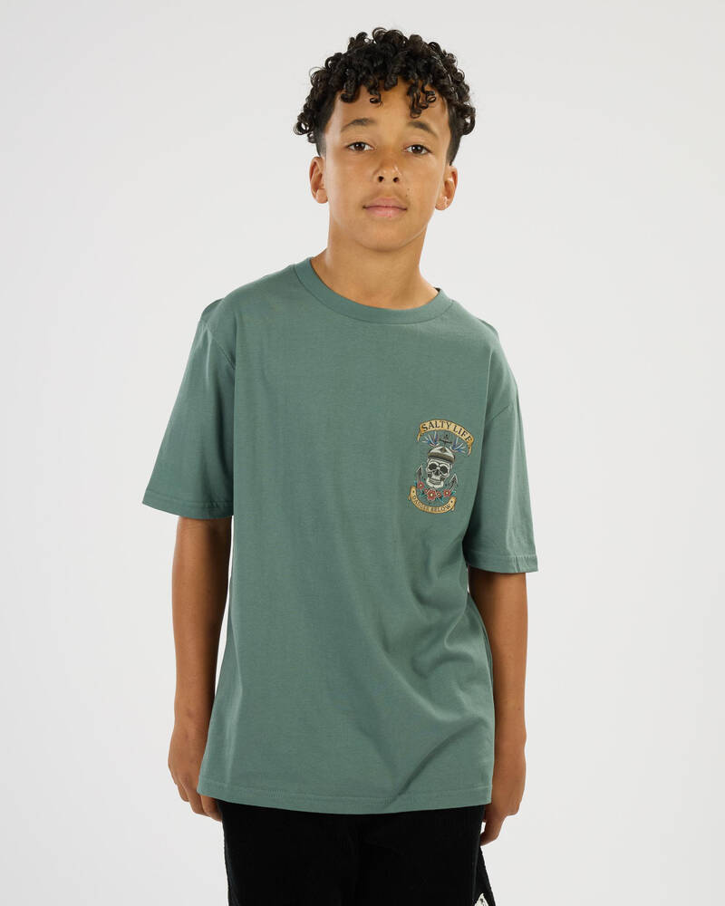 Salty Life Boys' Carrion Crown T-Shirt for Mens