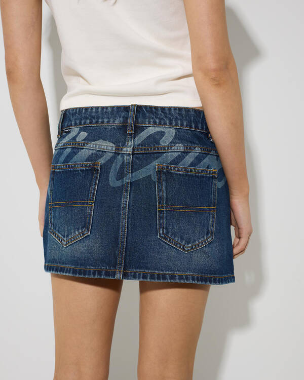 Archive Denim Mini Skirt