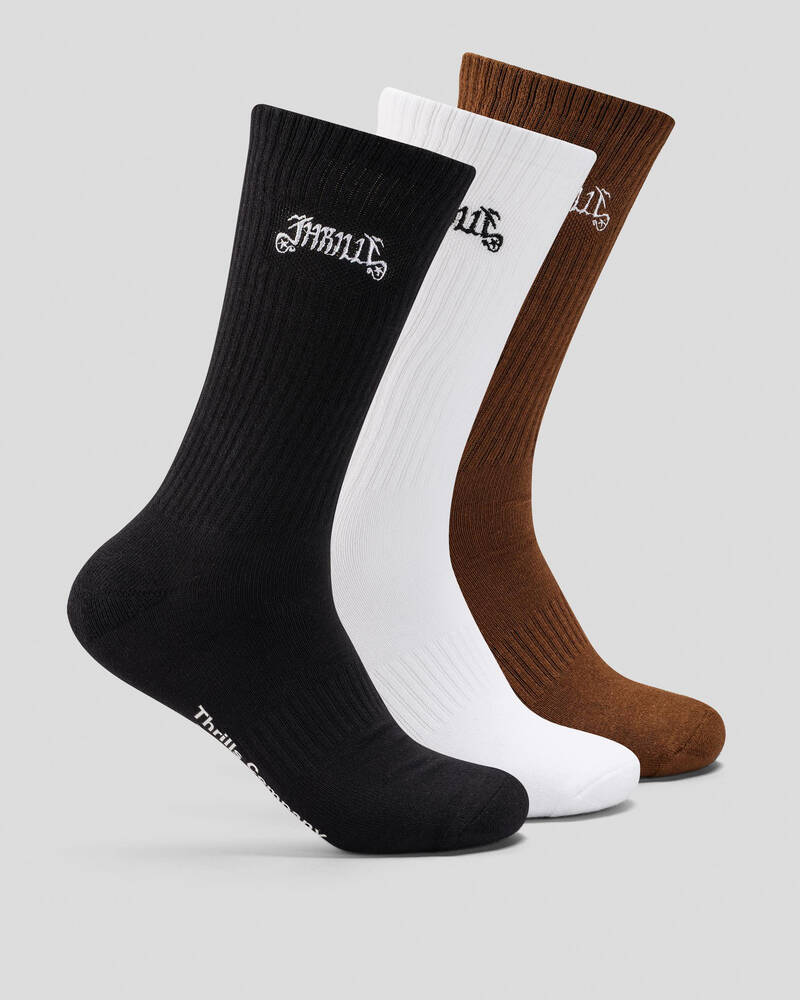 Thrills Peace Power Socks 3 pack for Mens