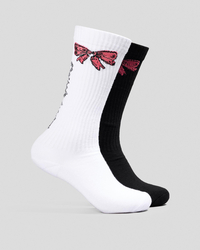 Worship Supplies Cute But Psycho Knee High Socks for Womens image number null