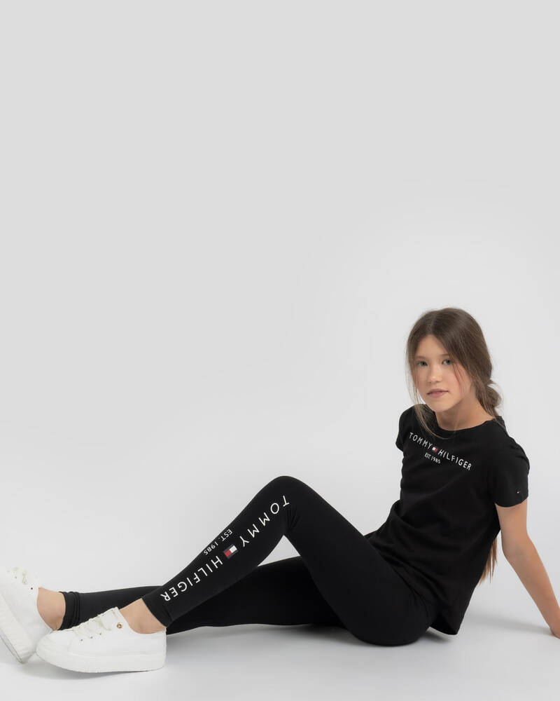 Tommy Hilfiger Girls' Essential Leggings for Womens
