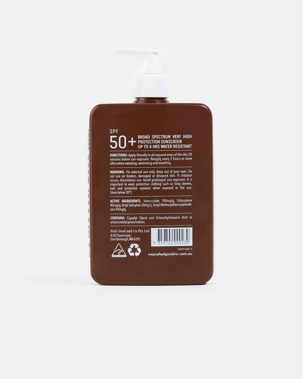 We Are Feel Good Inc. Coconut Sunscreen Lotion SPF50+ 400ml for Unisex