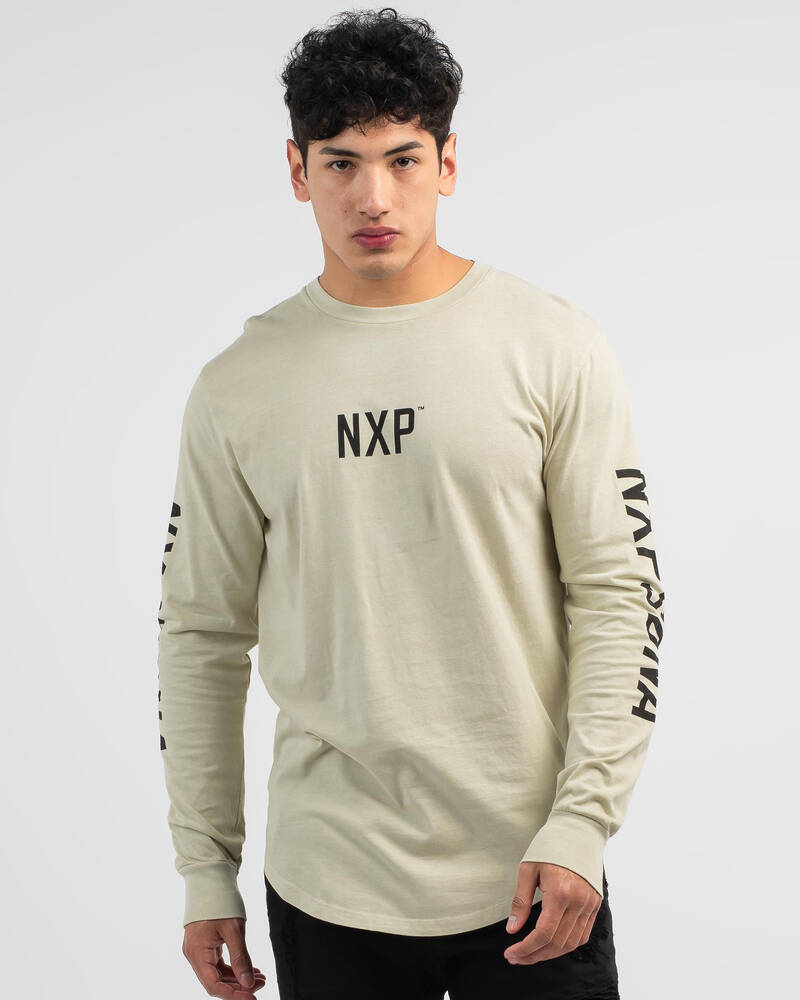 Nena & Pasadena Integrity Cape Back Long Sleeve T-Shirt for Mens