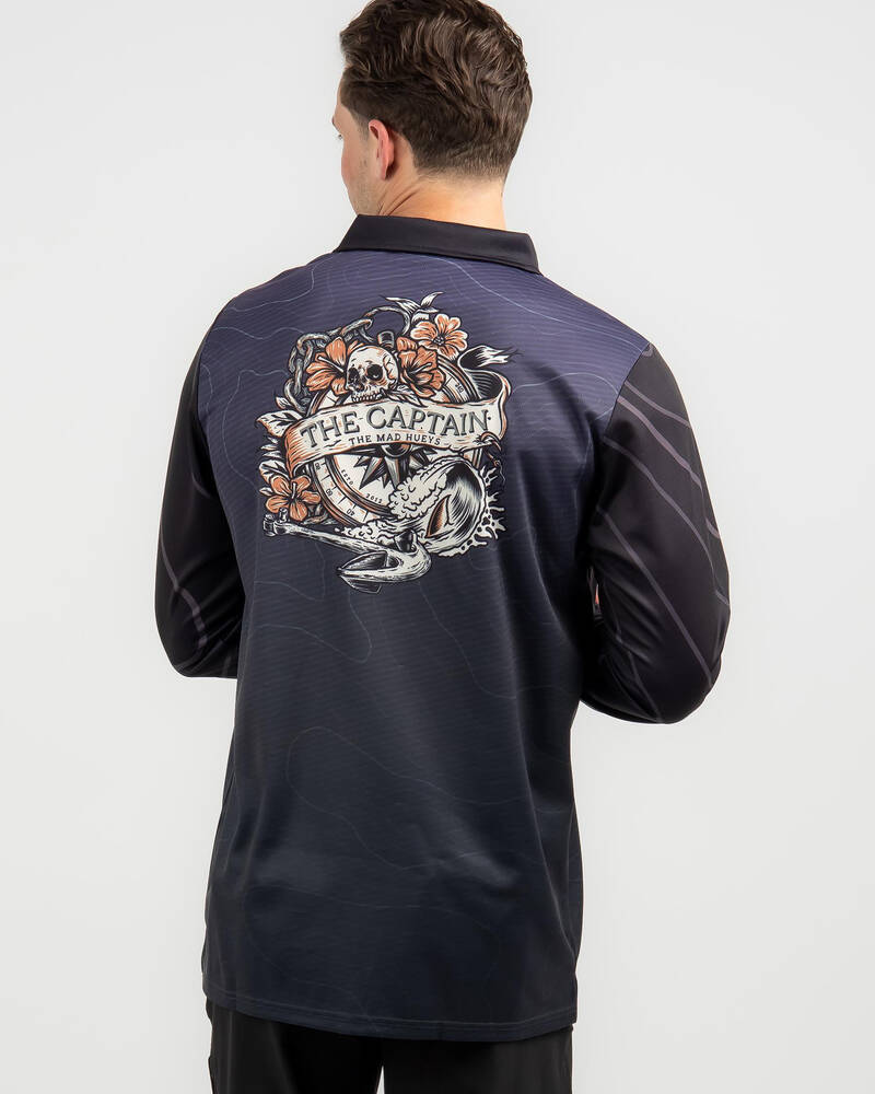 The Mad Hueys Compass Captain Fishing Jersey for Mens