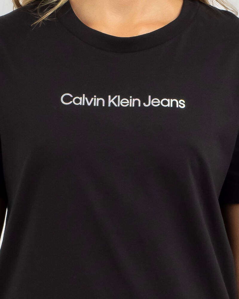 Calvin Klein Shrunken Institutional T-Shirt for Womens