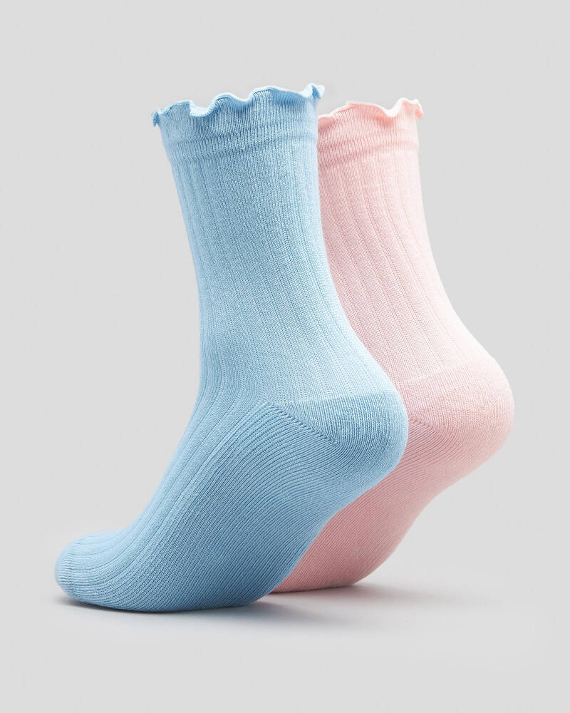 Champion C Logo Frill Sock Pack for Womens