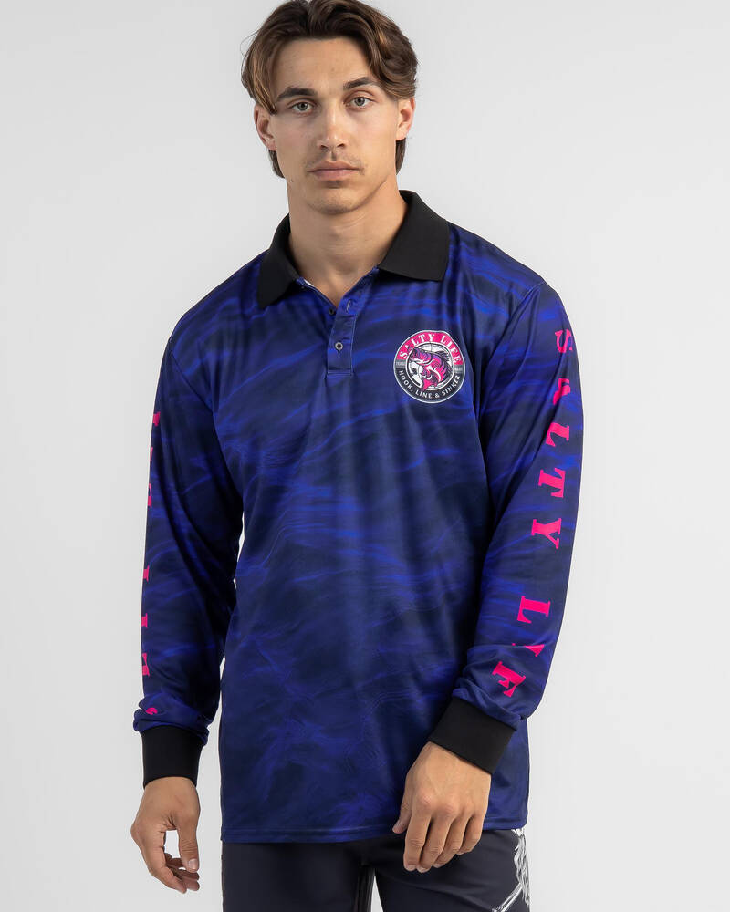 Salty Life Hooked Fishing Shirt for Mens