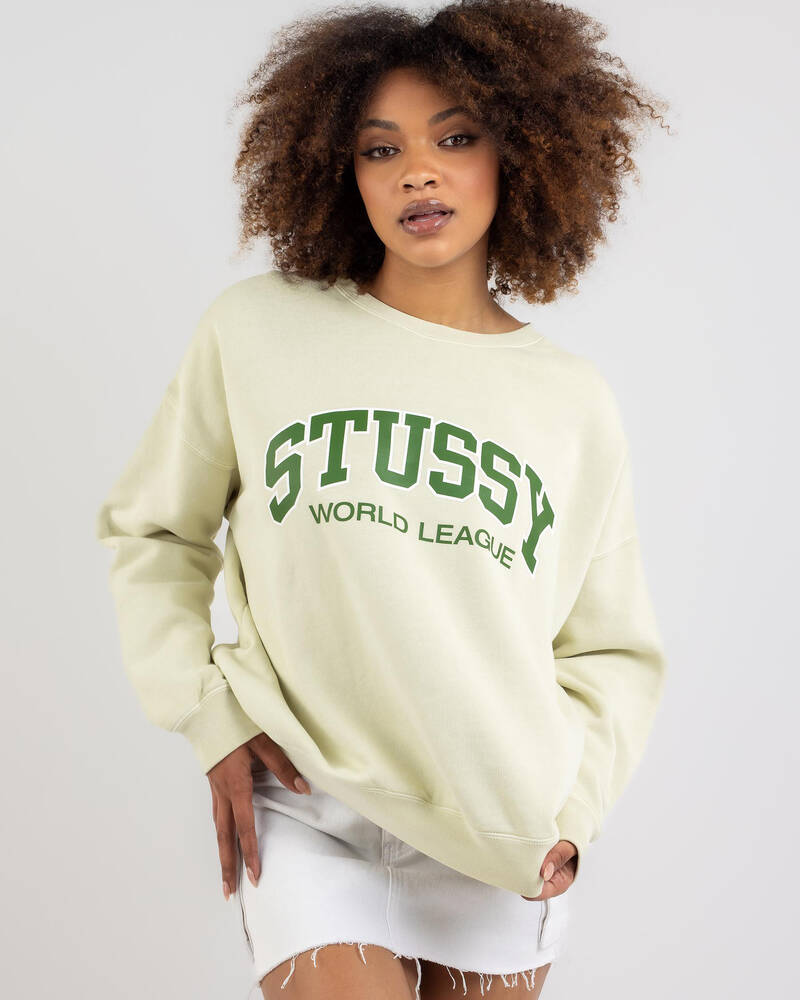 Stussy World League Oversized Sweatshirt for Womens