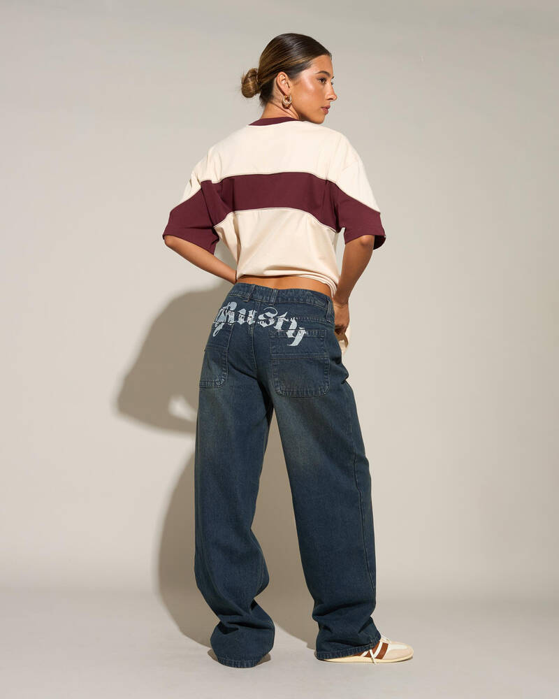 Rusty Roxanne Baggy Low Rise Jeans for Womens