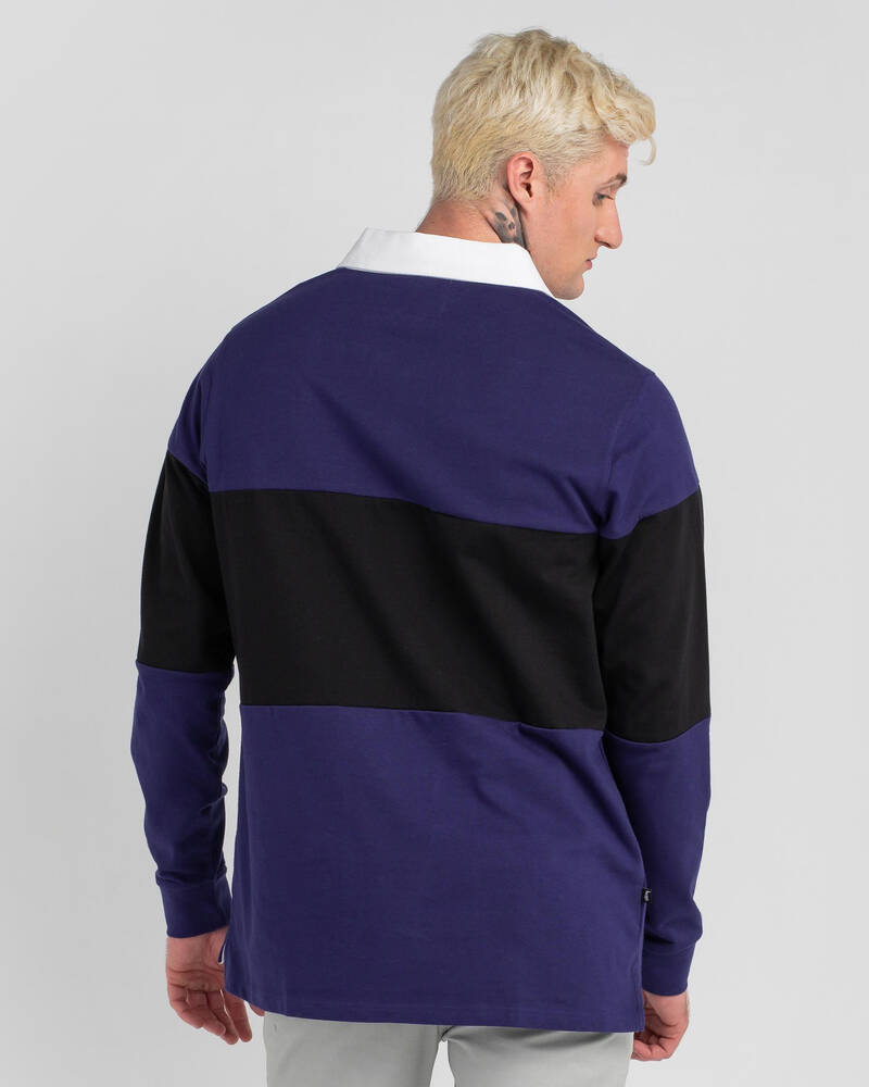 Stussy Panel Rugby Long Sleeve T-Shirt for Mens