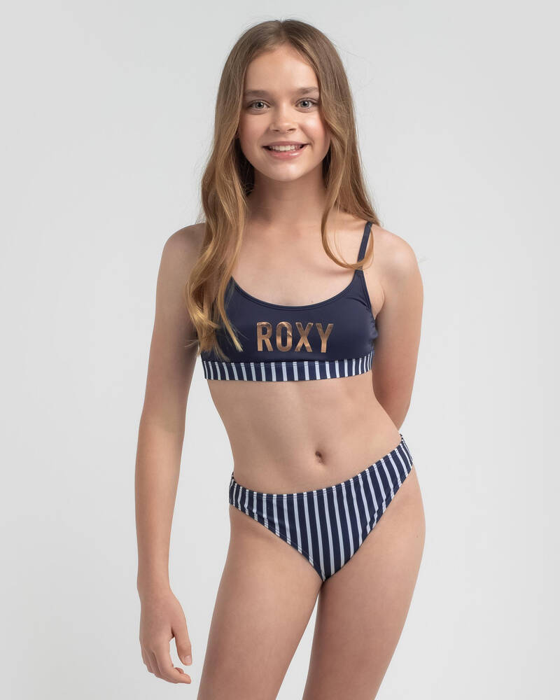 Roxy Girls' Go Further Athletic Bikini Set for Womens