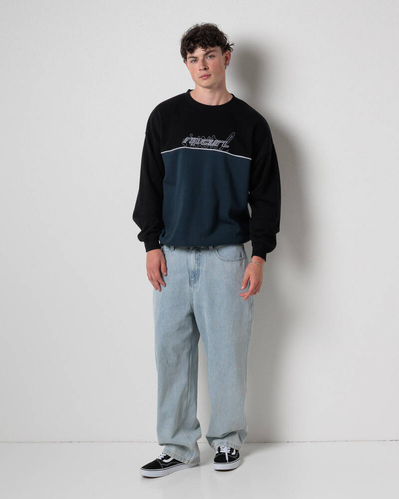 Rip Curl Panel Beater Crew Sweatshirt for Mens