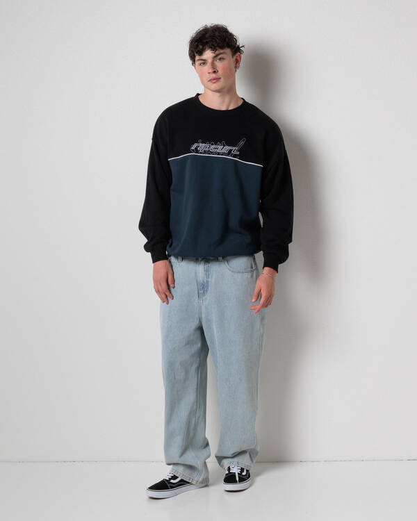 Rip Curl Panel Beater Crew Sweatshirt for Mens