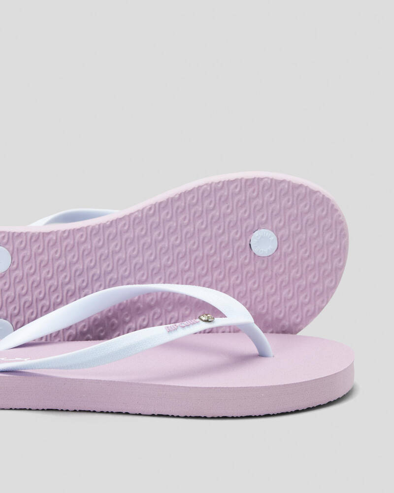 Rip Curl Girls' Script Wave Bloom Thongs for Womens