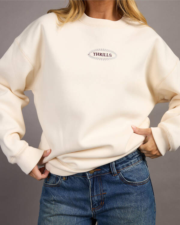 Thrills Vanished Slouch Crew Sweatshirt for Womens