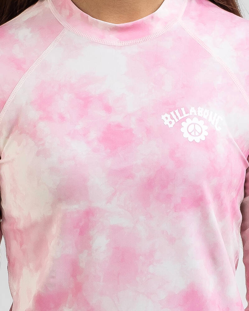 Billabong Girls' Pretty In Pink Long Sleeve Rash Vest for Womens