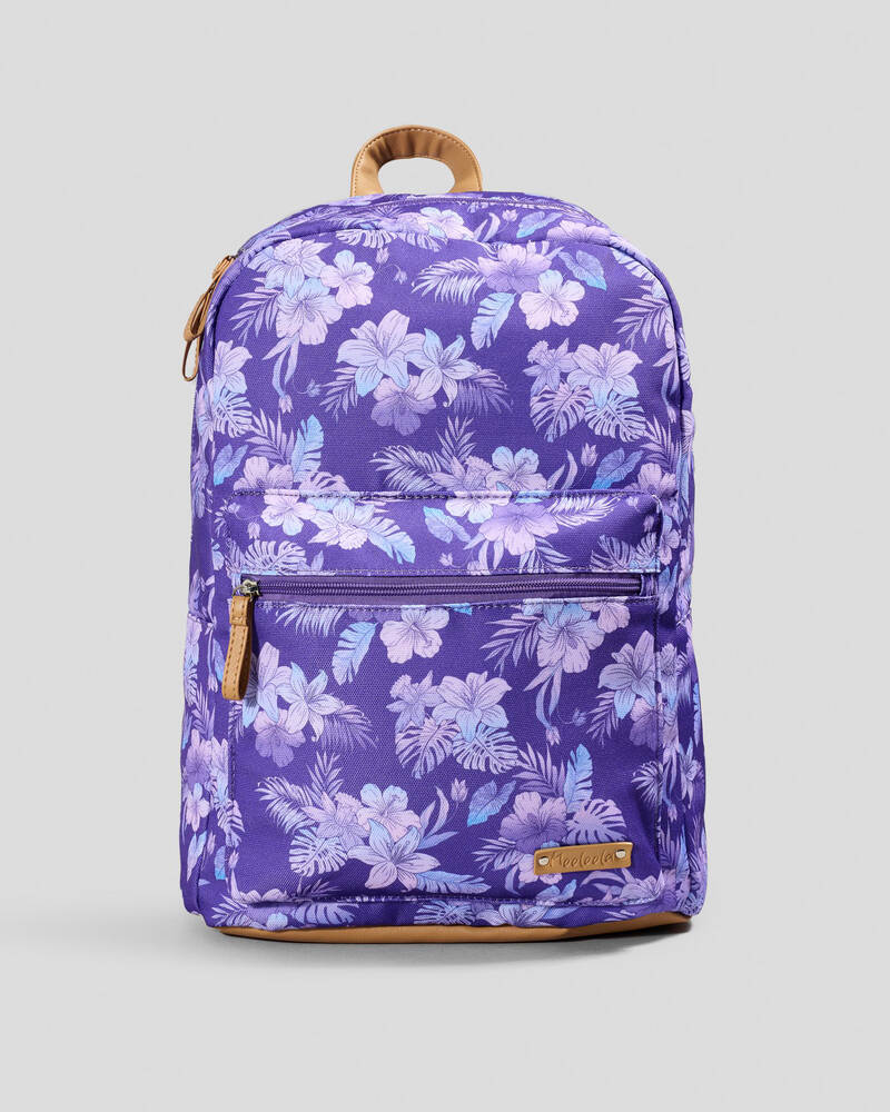 Mooloola Purple Palms Backpack for Womens