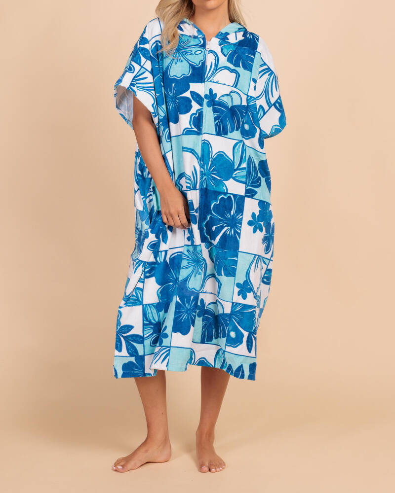 Topanga Good Times Zip Hooded Towel for Womens