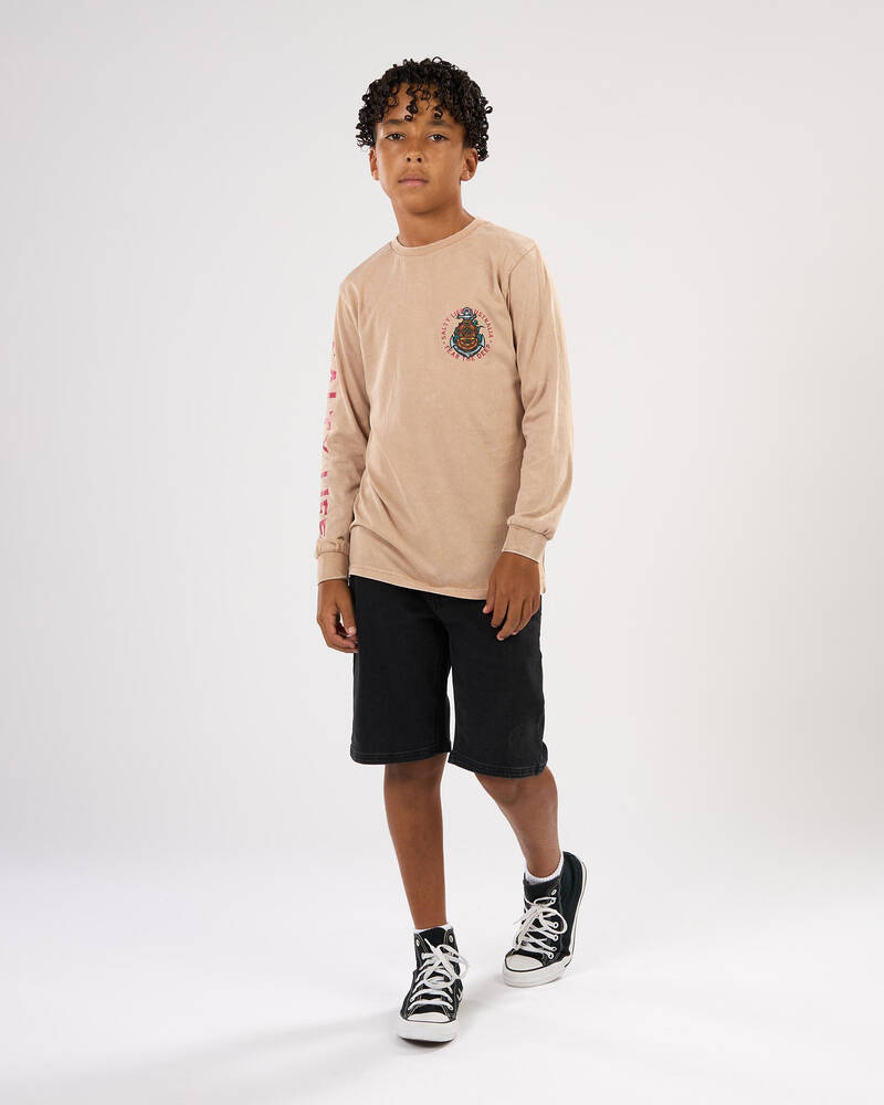 Salty Life Boys' Fear The Deep Long Sleeve T-Shirt for Mens