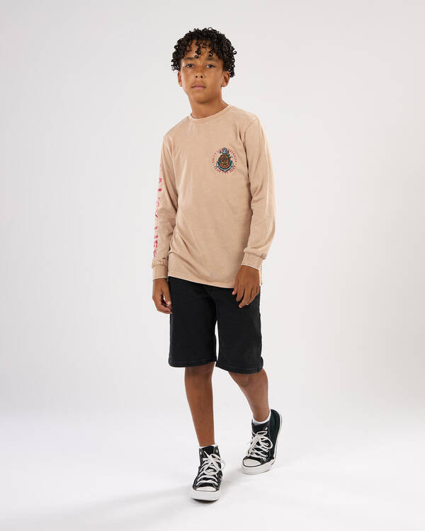Salty Life Boys' Fear The Deep Long Sleeve T-Shirt for Mens