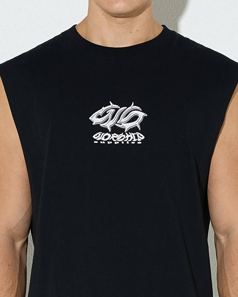 Worship Supplies Pitted Muscle Tank for Mens