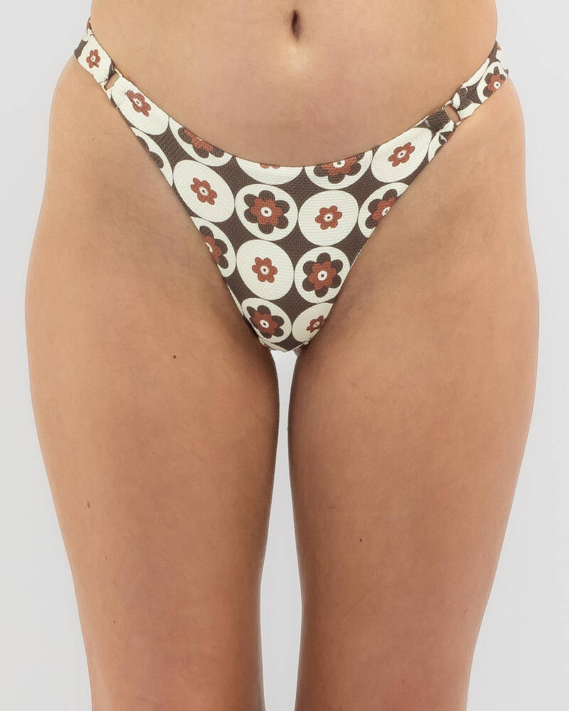 Kaiami Carter High Cut Bikini Bottom for Womens