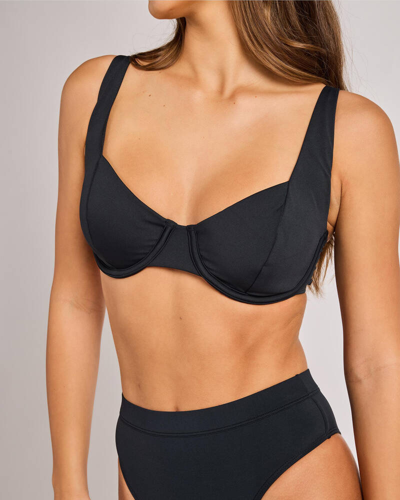 Roxy Beach Classics Underwire D Cup Bikini Top for Womens