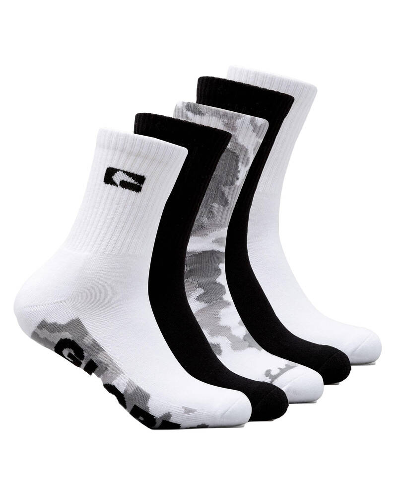 Globe Malcom Crew Socks 5 Pack for Mens