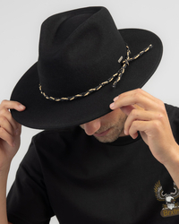 Brixton Messer Western Felt Hat for Mens image number null