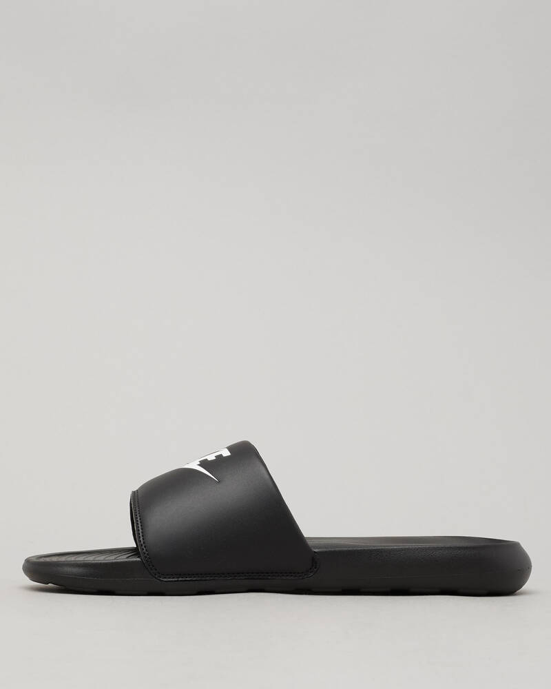 Nike Victori One Slides In Black/white-black | City Beach Australia