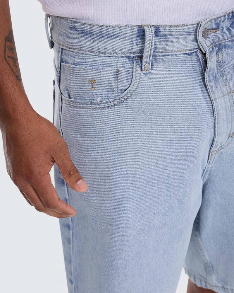 Thrills Mid Slacker Relaxed Long Denim Shorts for Mens
