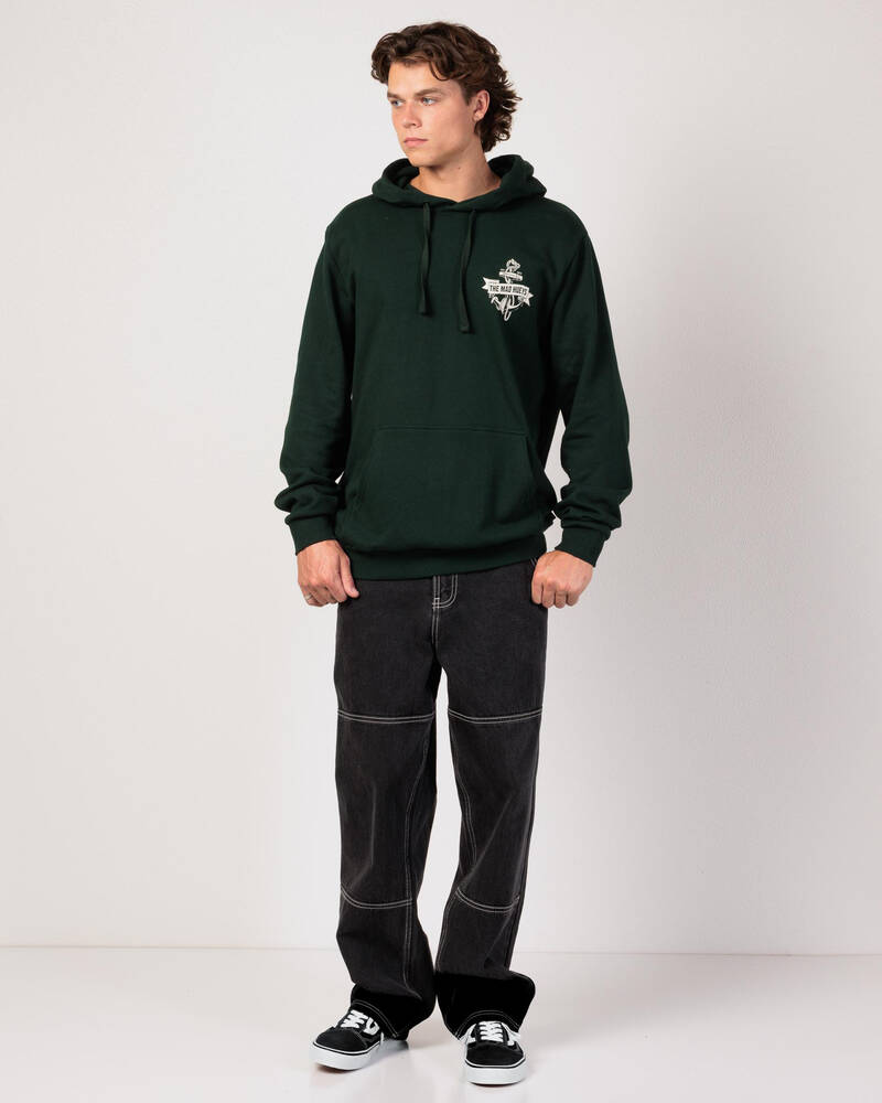 The Mad Hueys Flame Anchor Hoodie for Mens