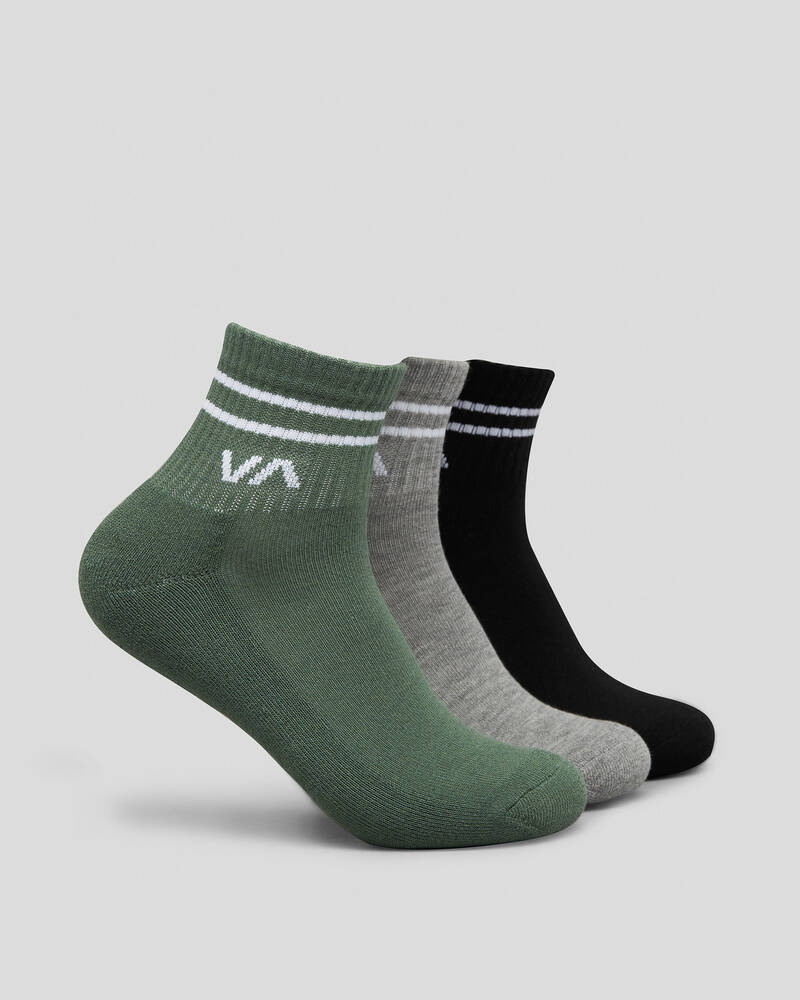 RVCA Women's VA Mini Crew Sock Pack for Womens