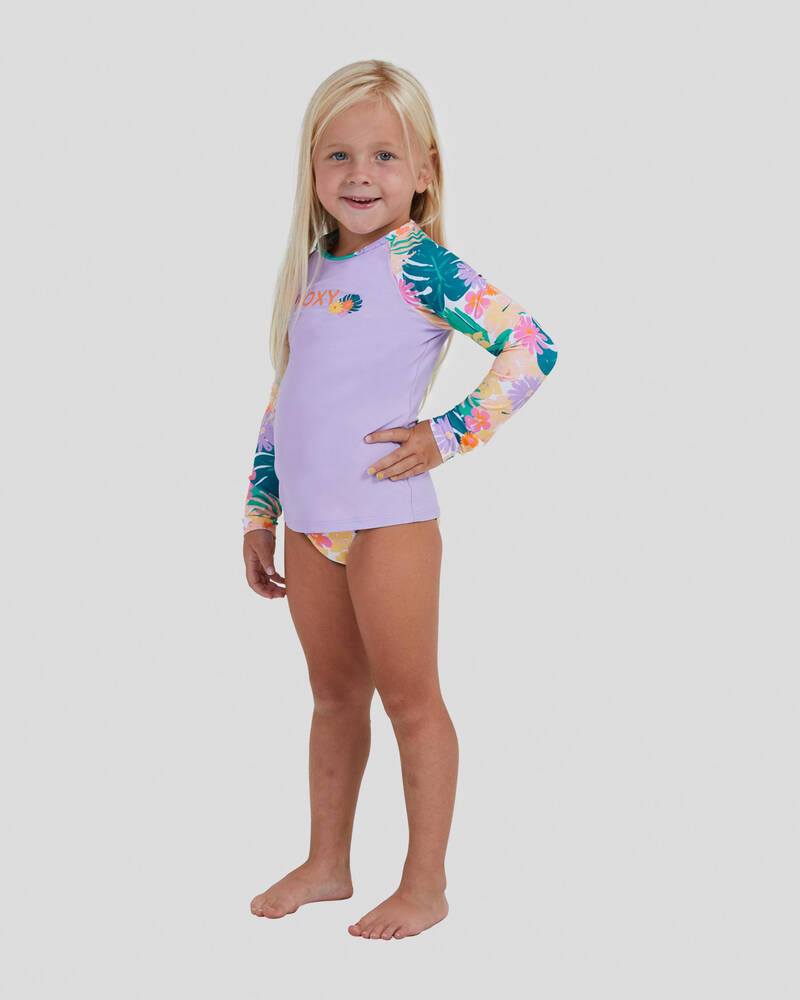 Roxy Toddlers' Paradisiac Island Rash Vest Set for Womens