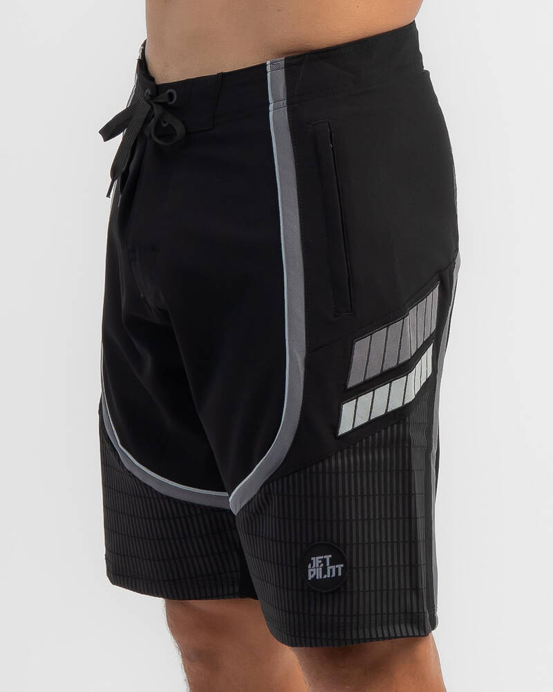 Shop Jetpilot Full Pro 3.0 Board Shorts In Black/black Fast Shipping